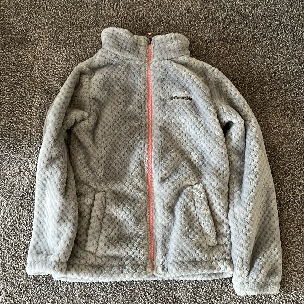 Girls Columbia Zip Up Fleece Jacket